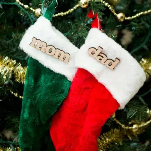 Wooden Names for Stocking
