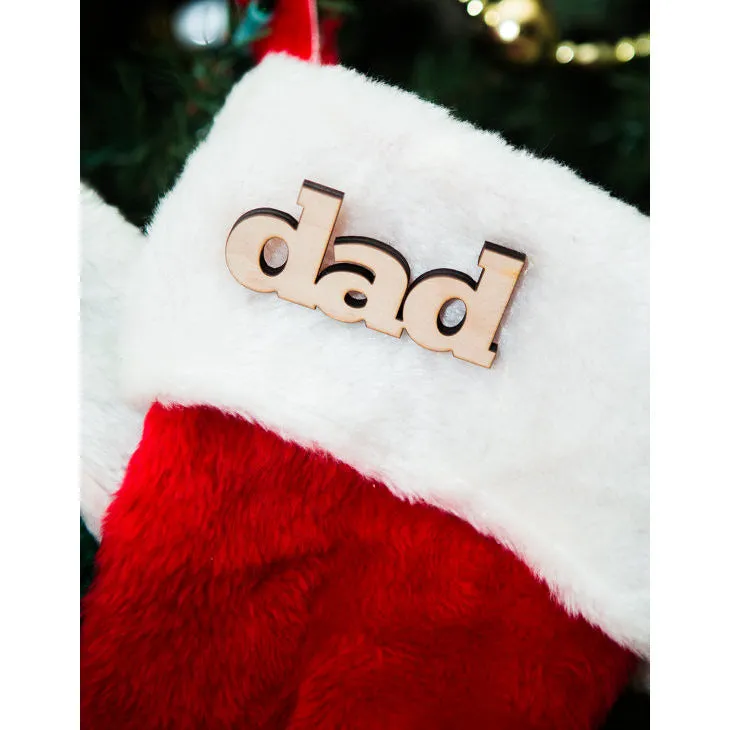 Wooden Names for Stocking