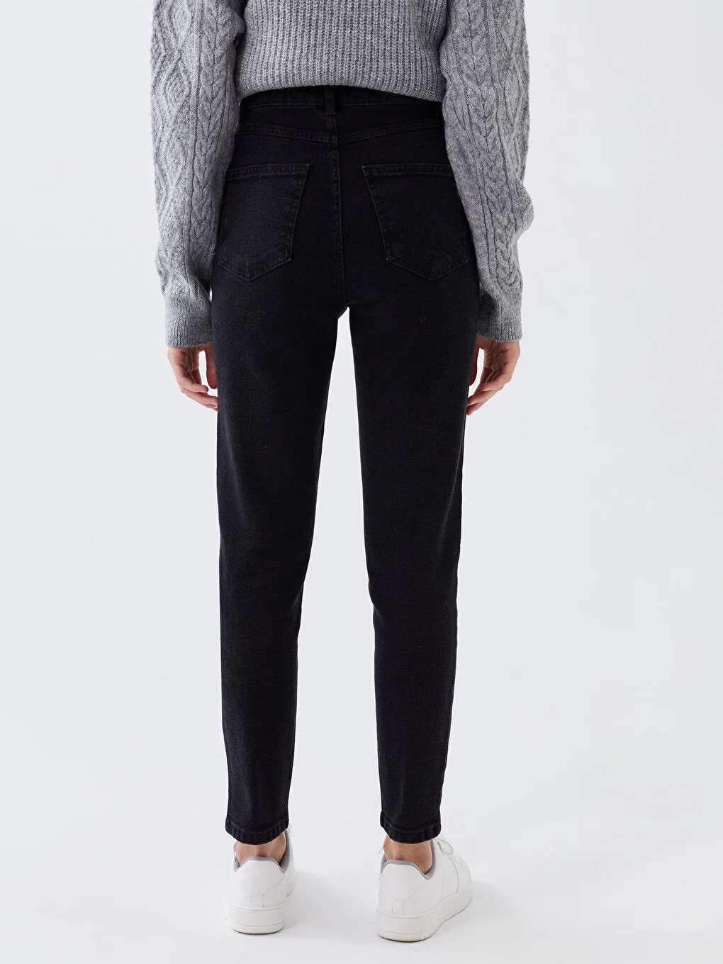XSIDE High Waist Slim Mom Female Jean Pants