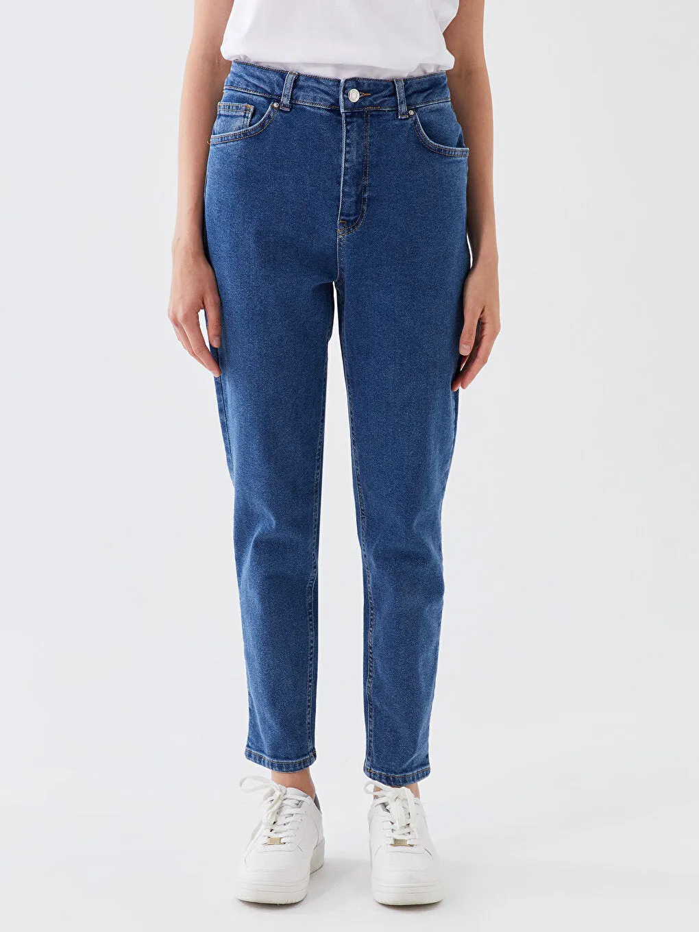 XSIDE High Waist Slim Mom Female Jean Pants