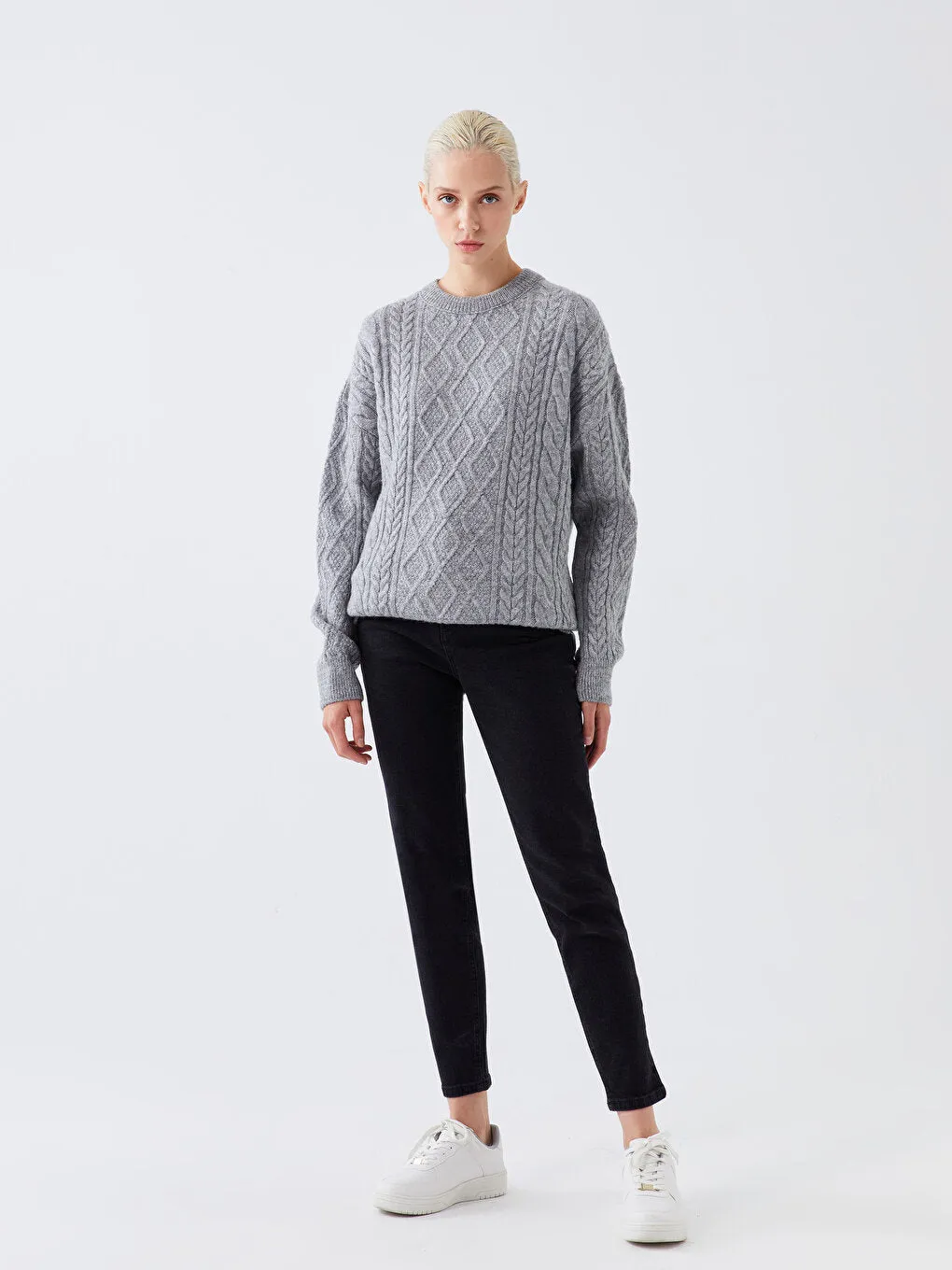 XSIDE High Waist Slim Mom Female Jean Pants
