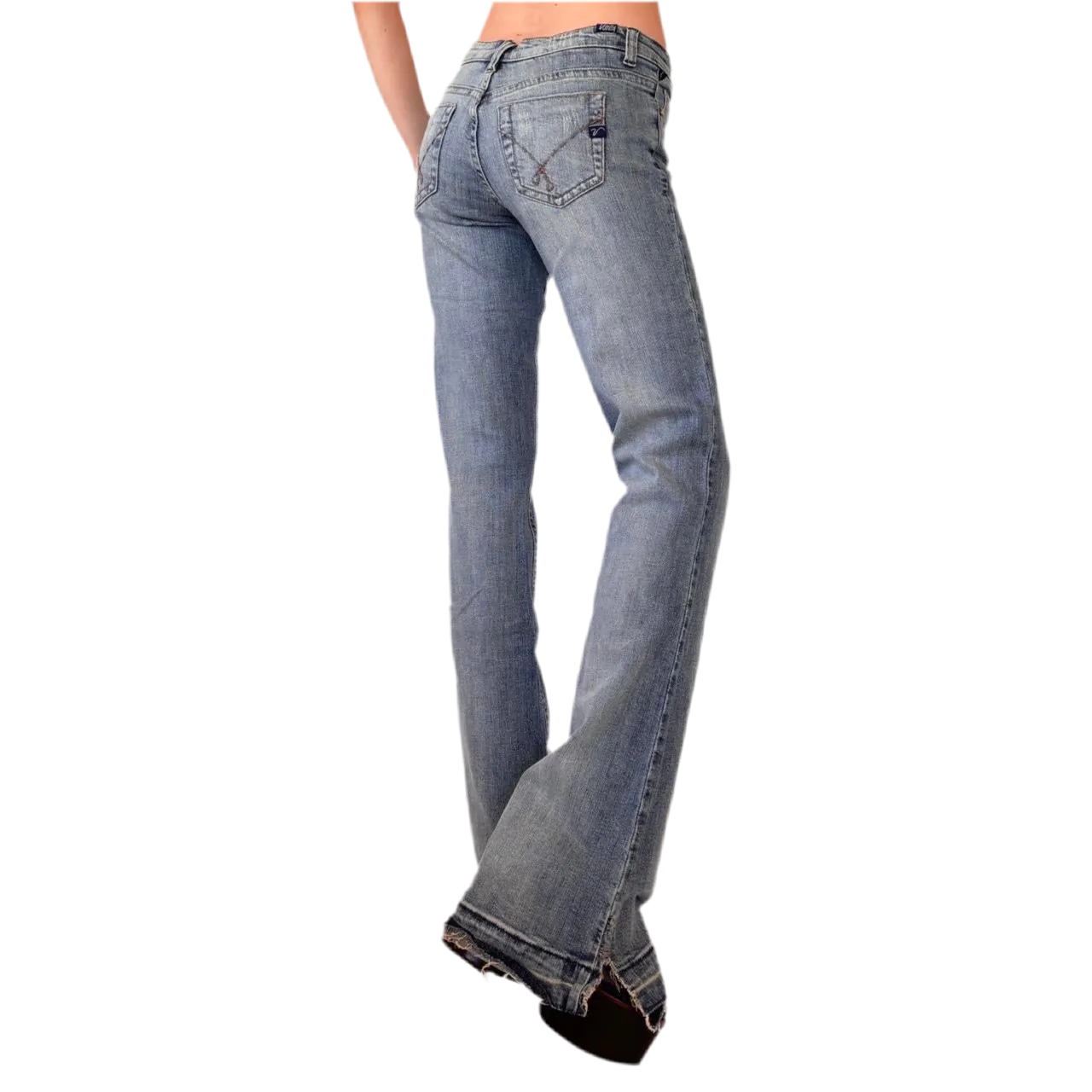 Y2K Low Rise Flare Jeans (XS)
