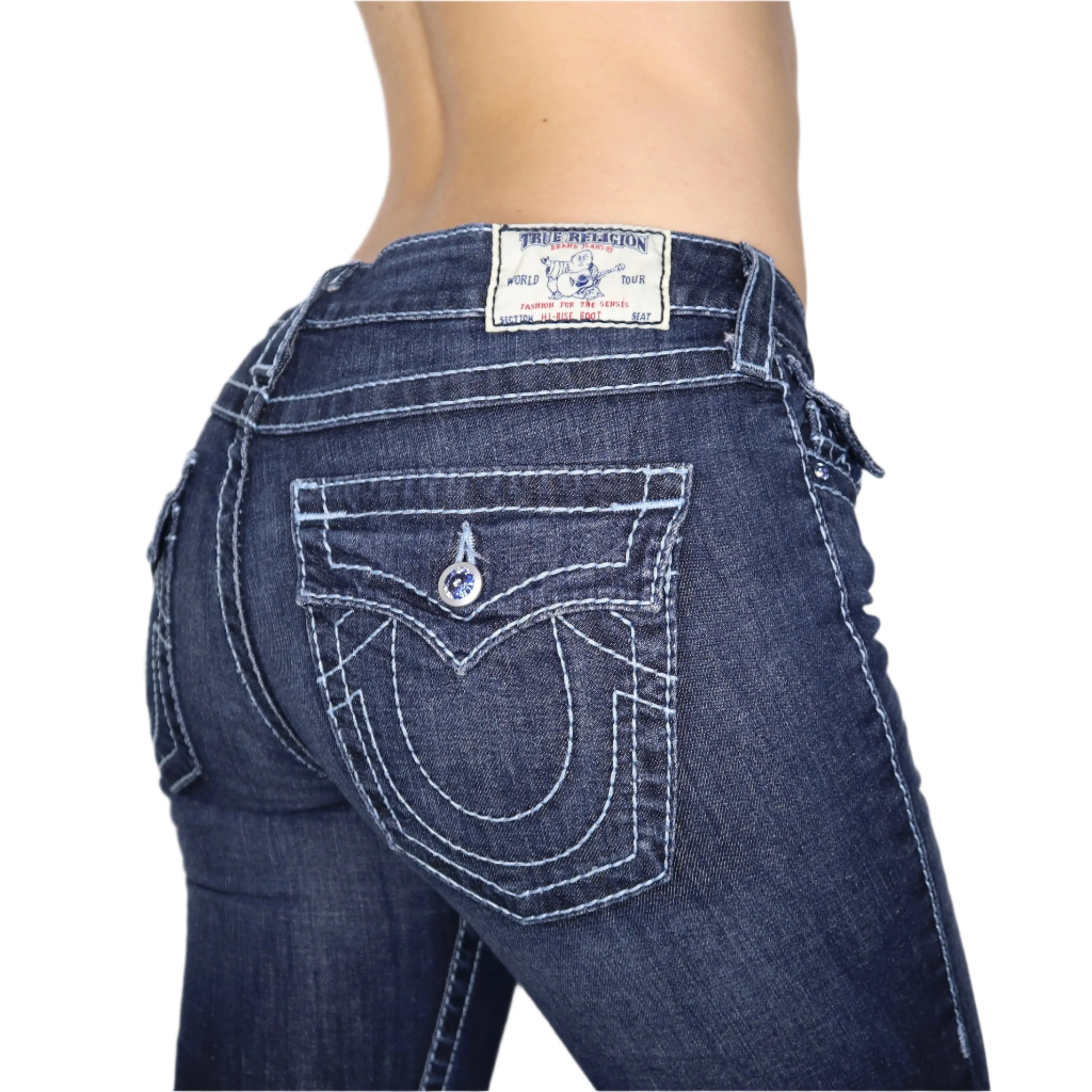 Y2K TRUE RELIGION Low Rise Bootcut Jeans (S)