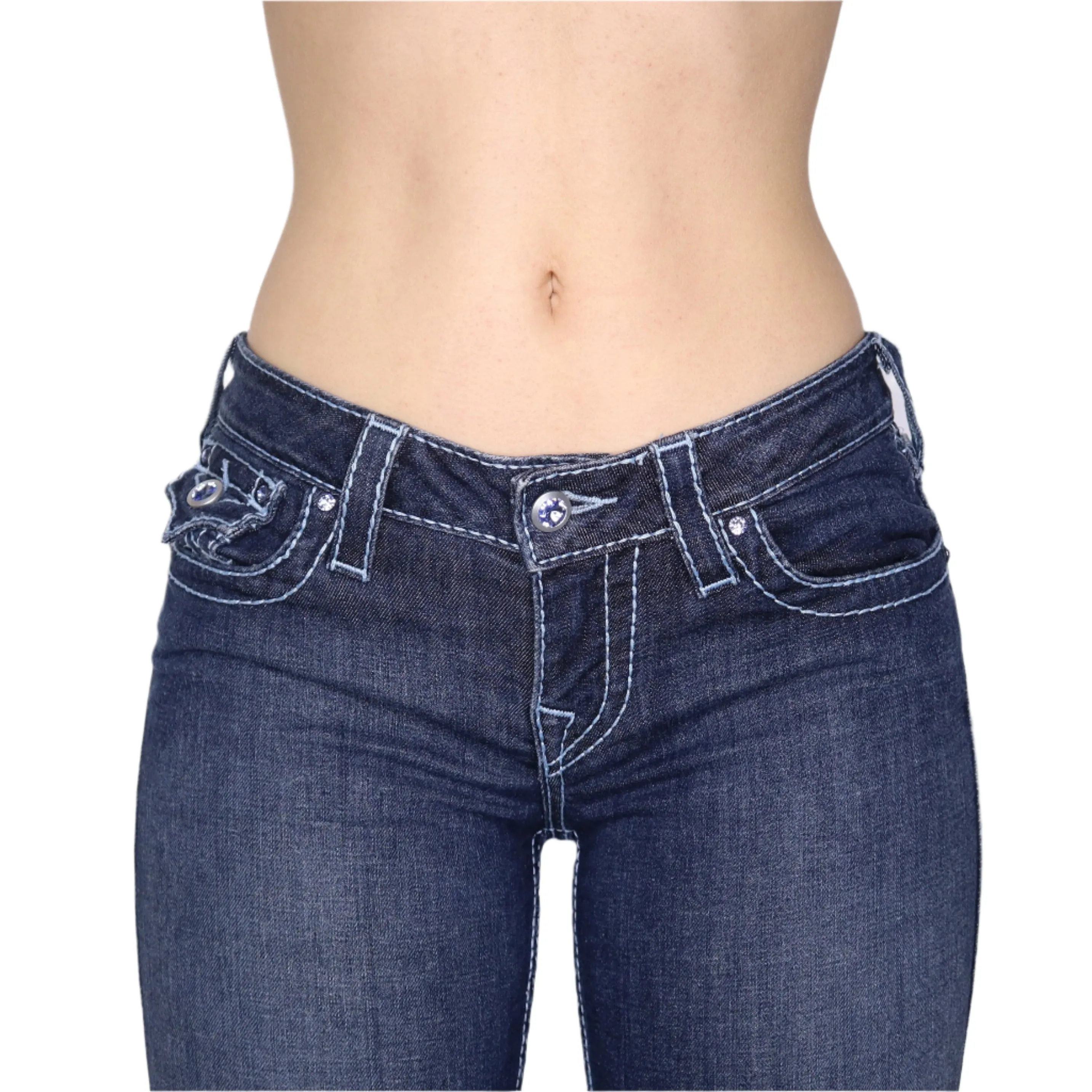 Y2K TRUE RELIGION Low Rise Bootcut Jeans (S)