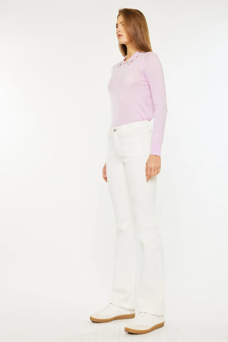 Yamilet Mid Rise Bootcut Jeans