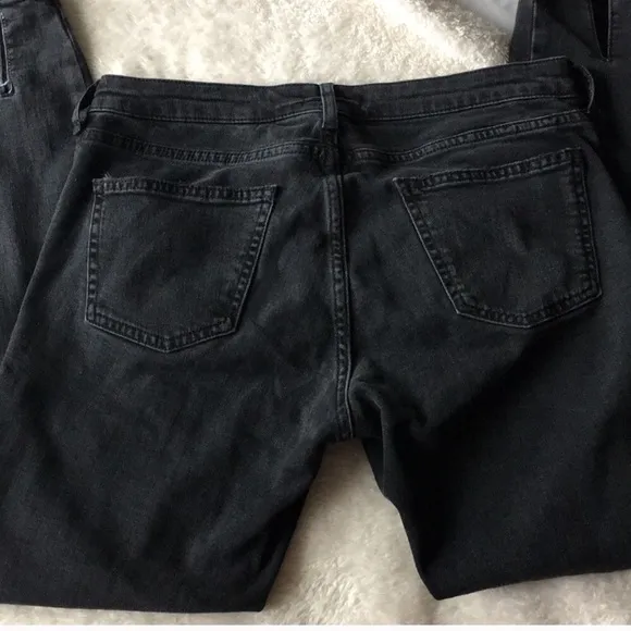 Zara Twilight black Premium jeans w side vents hem